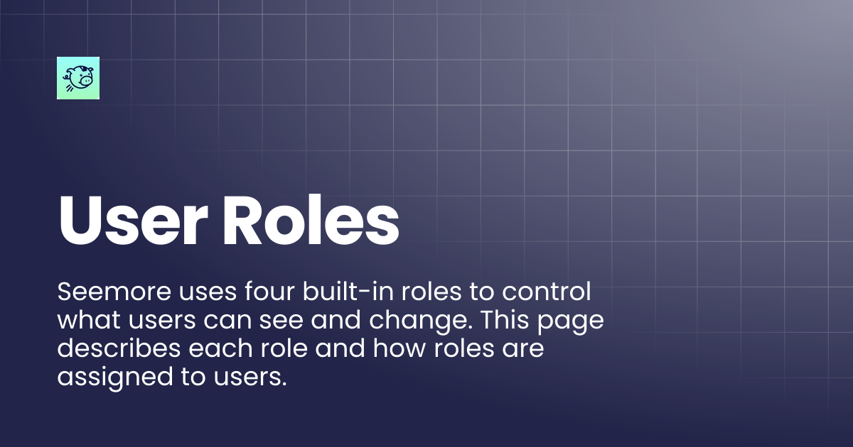 User Roles | Docs